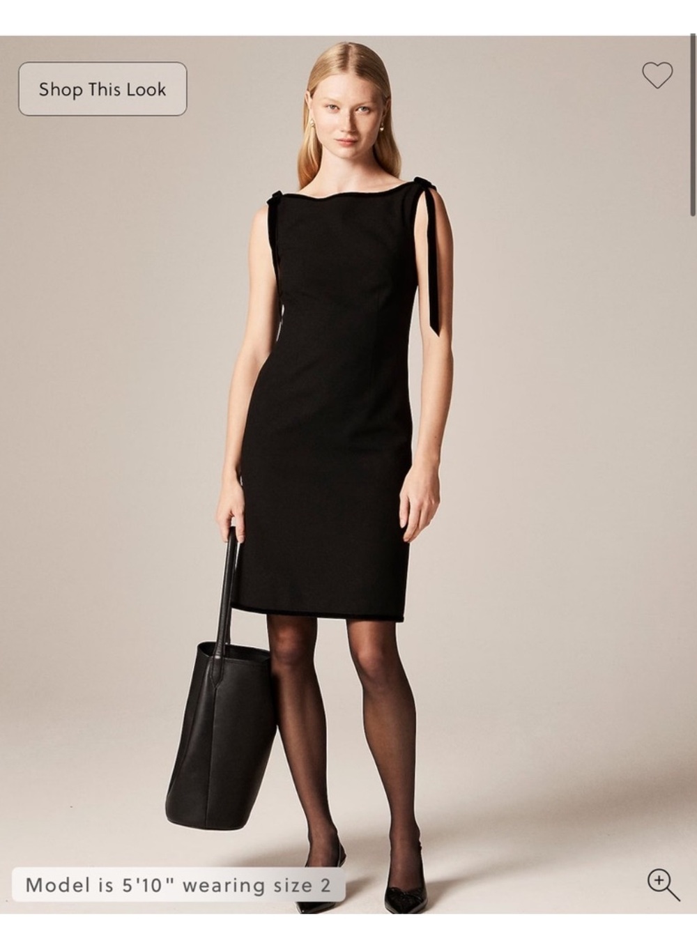 J.Crew Seamed sheath dress with velvet bows in four-season stretch
